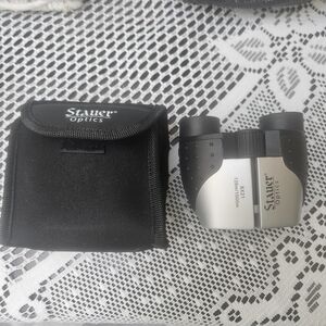 EUC 8X21, 128mx1000m Stauer Optics Black & Silver Binoculars
